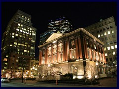 Downtown Boston by night